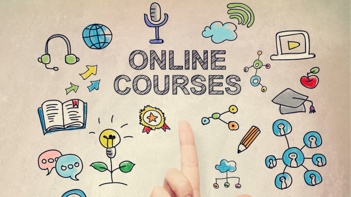 The blog post outlines various online tech courses in programming and development, data science and analytics, cybersecurity, cloud computing, UI/UX design, project management and Agile, and soft skills development, emphasizing their importance in staying competitive in the tech industry and fostering career growth.